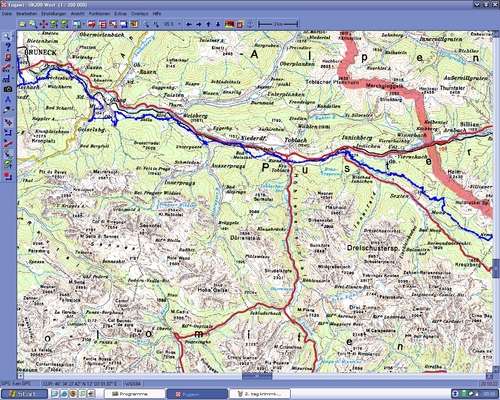 Mountainbike, Transalp, MTB, GPS, GPS-Streckendaten